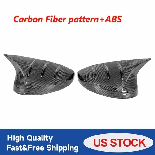 M HORN STYLE FOR 2022-2025 HONDA CIVIC GLOSS BLACK ADD-ON SIDE MIRROR COVER CAPS