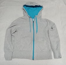 Champion Kids Hoodie Gray Blue Sz L