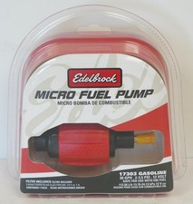 New - Edelbrock 17303 12-volt 30gph Gasoline Micro Fuel Pump