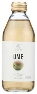 Kimino Sparkling Ume Juice 250Ml Japanese Beverage