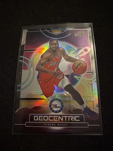 2025 Topps Cosmic Chrome Tyrese Maxey Base (RAW)