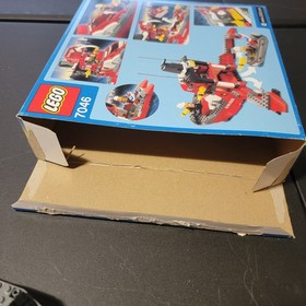 Lego 7046 World City Fire Command Craft 99% Complete with Manual Figures   Box