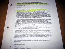 Goodrich De-Icing Standard & FASTprop De-Icers Install & Removal Manual