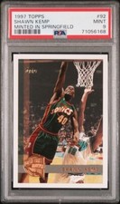 1997 Topps SHAWK KEMP Seattle SuperSonics MINTED SPRINGFIELD 92 Parallel PSA 9