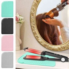 Silicone Heat Resistant Mat Pouch For Curling Iron Hair Straightener Cover Mat