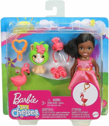 Barbie Chelsea Doll Dress-up Flamingo With Pet Cat GJW30 - Picture 2 of 7