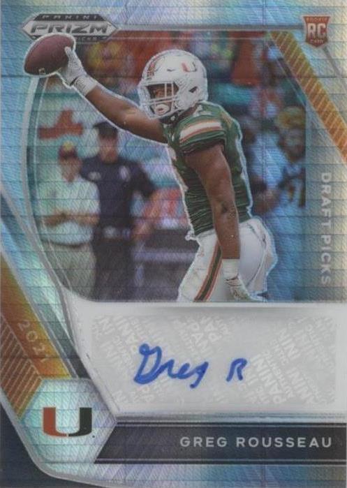 Greg Rousseau Draft 2021 Panini Prizm Draft Picks - Draft Picks Autographs Greg Rousseau # ...