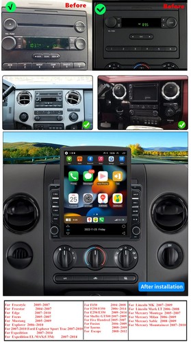 9.7'' Vertical For Android 14 Car Stereo Radio GPS For 2004-2008 Ford F150 - Picture 2 of 23