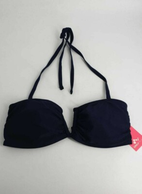 Only Play Kelis Bandeau-Bikinioberteil marineblau UK Small LN009 QQ 01