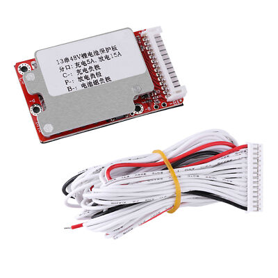 Li Ion Li Polymer Akkupack Schutzkarte BMS für 13S 48V/54.6V Akkus