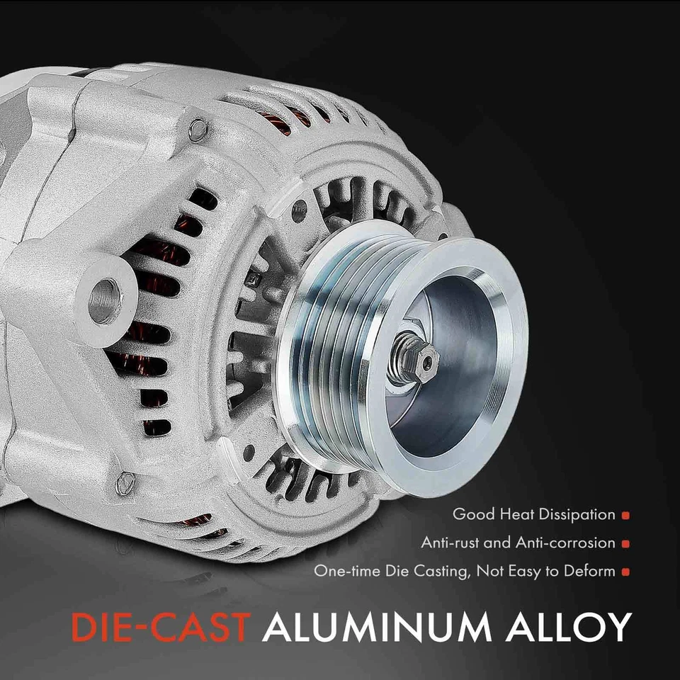 Alternador para Dodge B1500 B3500 1995-1996 Dakota 1992-1996 120A 12V CW 7 ranuras Foto 4 de 4