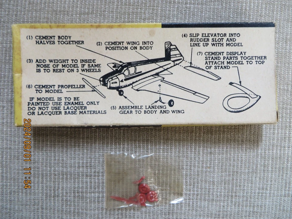 1/4 Scale Mooney Mite  Lindberg Products Box and wheel gear. - Image 2 of 4
