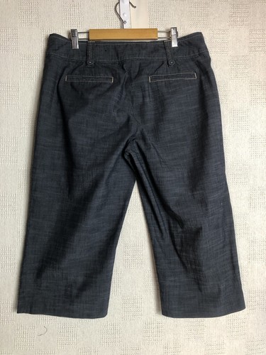 Apt. 9 "Maxwell" Capri Pants ~ Women's Size 12 ~ Blue Gray ~ 10” Rise ~ Wide Leg - Picture 2 of 9