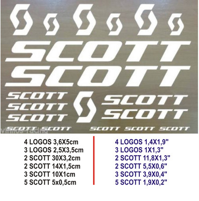 Sticker Vinilo Decal Vinyl Aufkleber Adesivi Autocollant Scott Bike Bici