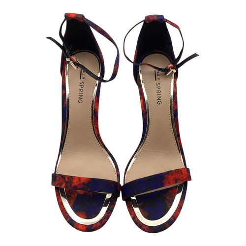 Call It Spring Womens Red Multi Textile High Heel Strappy Sandals Size UK 4 New - Picture 5 of 8