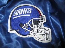Vintage Chalk-Line NEW YORK GIANTS Nylon Lined Windbreaker LG Jacket w/ Patch