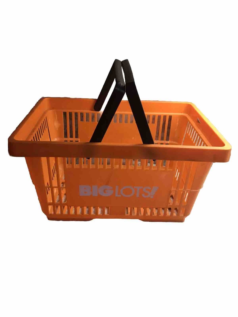 BIG LOTS Hand Shopping Basket With Handles Plastic, Full Size
