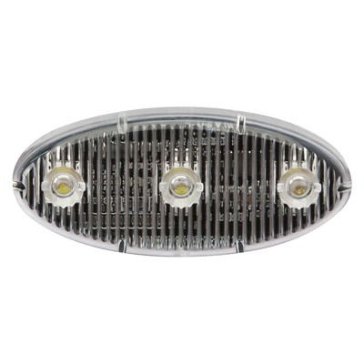 ECCO ED0002A 8'' Stick-A-LED Series Surface Mount Amber LED Strobe Light