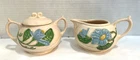Vintage USA Hull Art Pink Sugar Bowl W/Lid & Creamer H-21 & H-22-3 3/4 EUC
