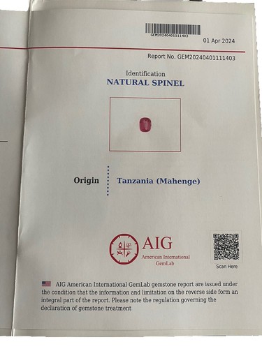 Mahenge Pink Spinell 1,07 ct - Bild 6 von 10