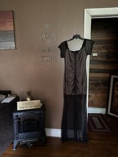 Good time USA Black Mesh Maxi Dress