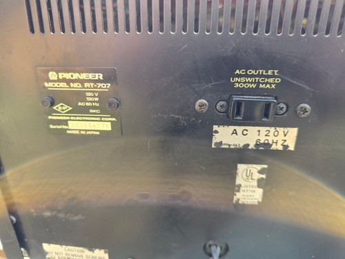Pioneer RT-707 Open Reel Tape Recorder, Pro Serviced,Receipt & Vid, 100% Working - Picture 11 of 20