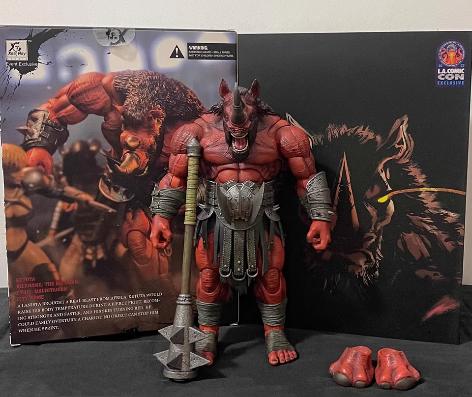 Xesray Fight for Glory Gladiator Red Rhinoceros LACC 1/12 9
