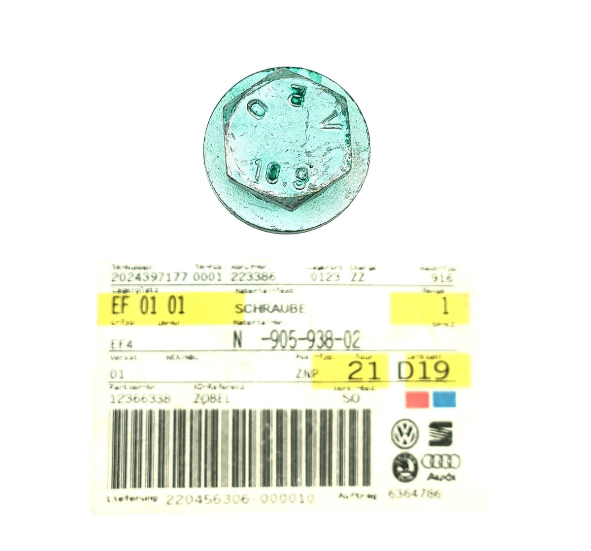 Original Volkswagen N90593802 Skt-Schraube Steering Front Sharan 