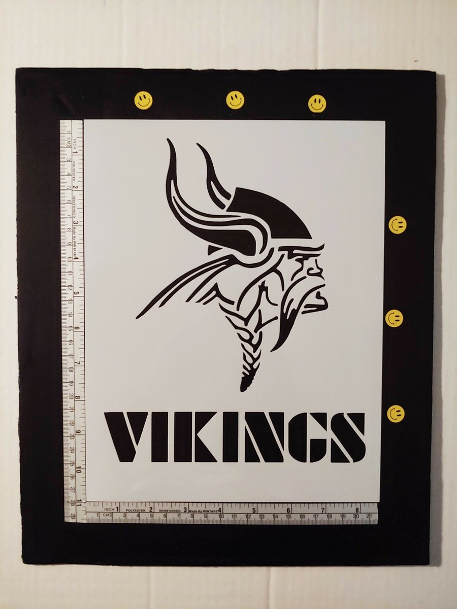 Minnesota Vikings Football 8.5 minnesota-vikings-football-8-5-x-11-custom-stencil-fast-free-shipping-ebay