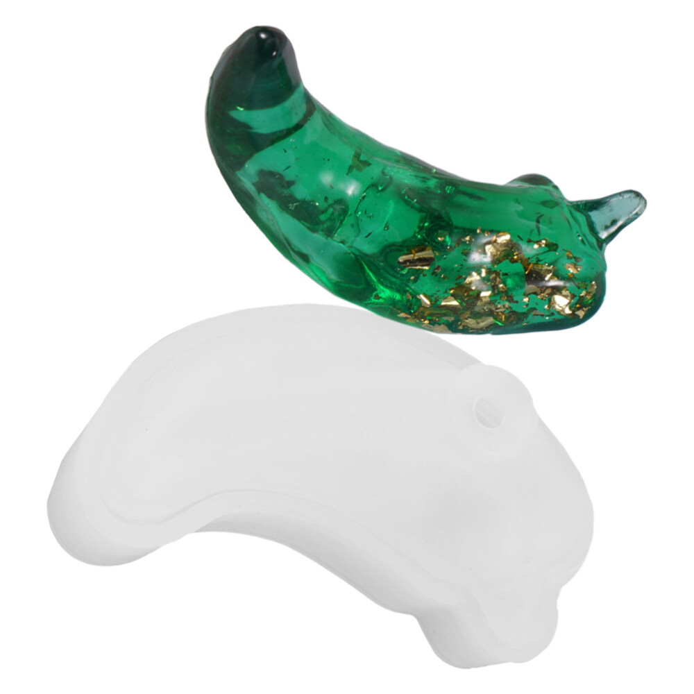 Hochzeitsschmuck-Gießen DIY-Kristallepoxid Silikonhalskette Chili