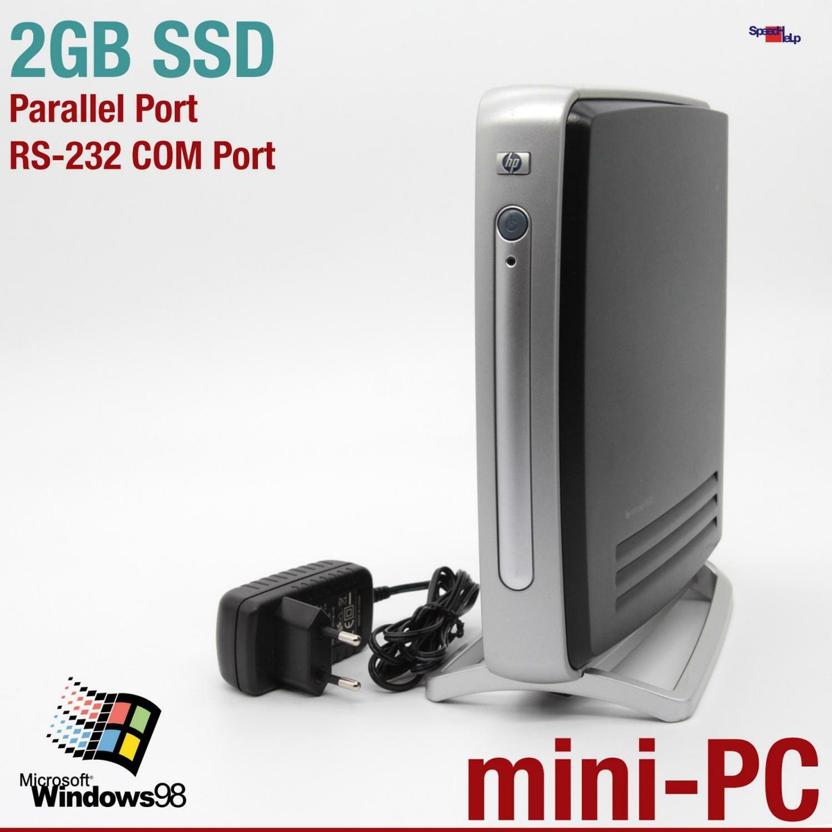 Hp Mini-Computer Pc for Windows 98 Se Old Dos Games 2Gb Ssd Rs-232