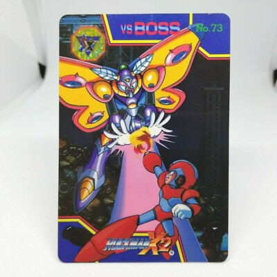 No.73 VS Metamorpho Mosminos MEGA (ROCK) Man X2 Card 1994 BANDAI JAPAN CAPCOM