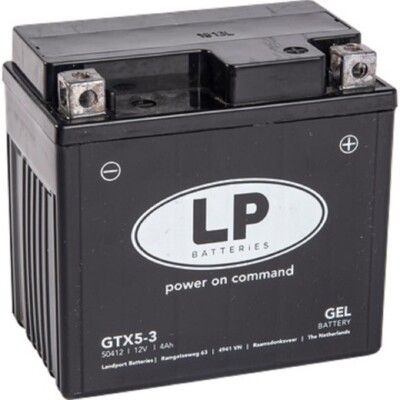 GTX5-3 (YTX5L-BS GEL) DIN 50412 LANDPORT Gel Roller- u. Motorradbatterie