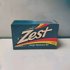 Vintage 1992 Original Zest Deodorant Bar Soap Zestfully Clean 5oz Bar Movie Prop