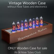 Wooden Case for Nixie Tubes Clock "Divergence Meter Mini" [IN-14, IN-8-2, Z573]