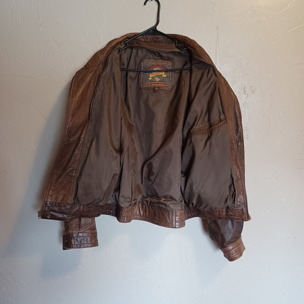 VTG Adventure Bound by Wilson Men's Leather Jacket Brown VTG Adventure Bound by Wilson Men's Leather Jacket Brown