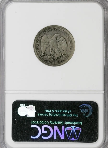 1875-CC Twenty Cent Piece NGC VG-8 - Image 2 of 2
