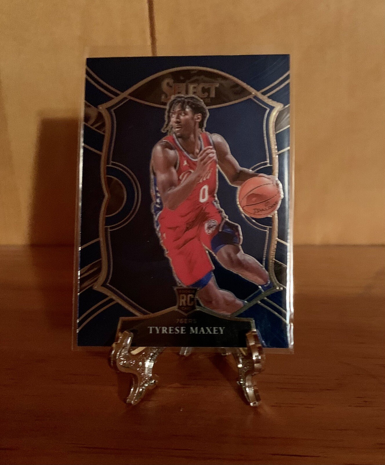 Tyrese Maxey Rookie Concourse 2020-21 PANINI Select 76ers RC Blue SP #81 MINT