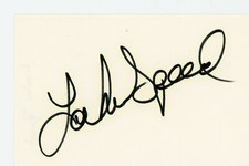 NASCAR  Great - 1988 TranSouth 500 Winner Lake Speed and his autograph