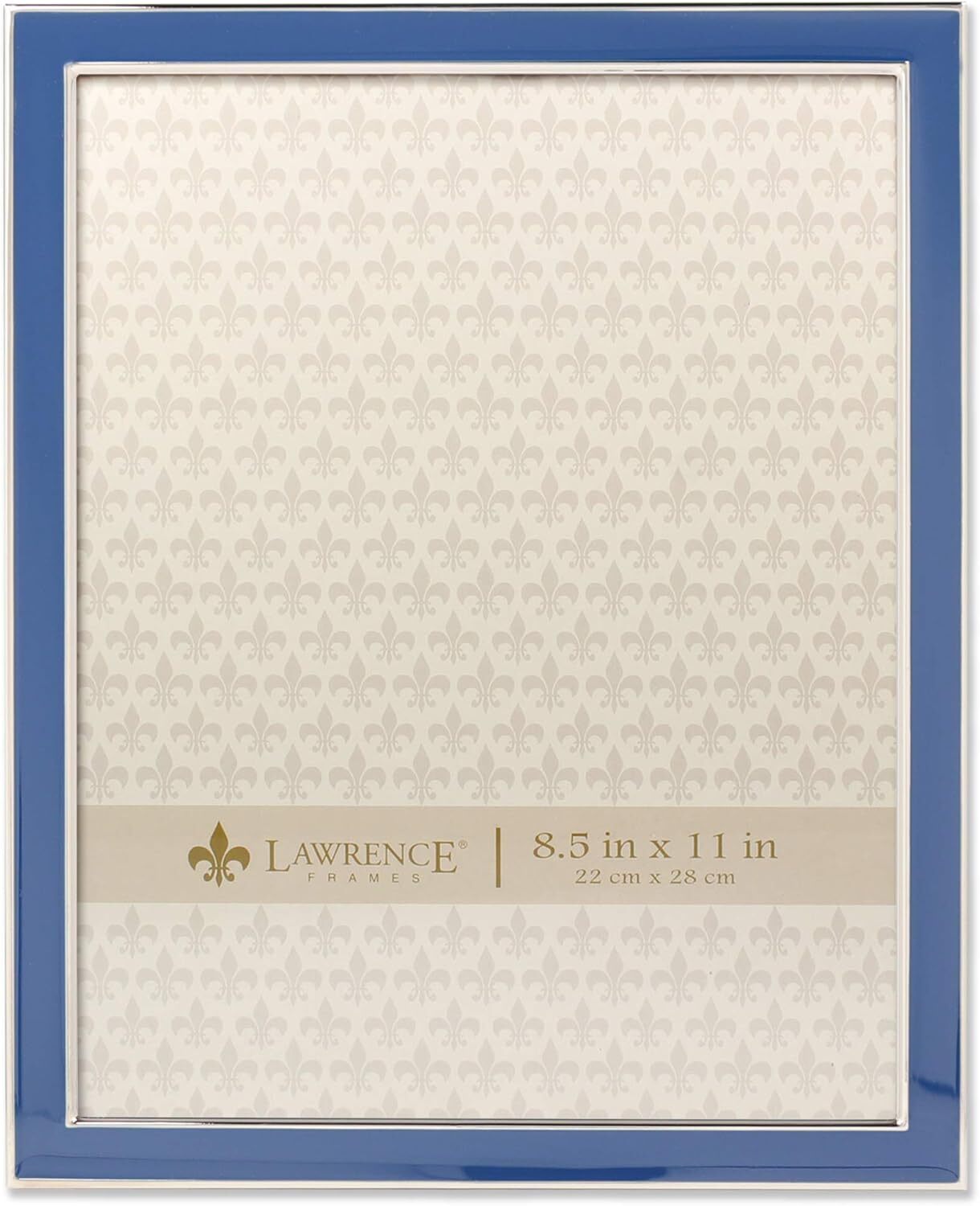 Lawrence Frames 8x10 Navy Enamel Picture Frame, Blue