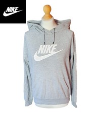 Nike Womens Pullover Hoodie Gym Sport Top - Grey - UK Size S