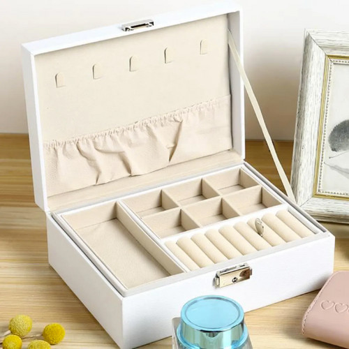 Collier emmêlé ? Coffret à bijoux 2 niveaux pour ranger vos bagues sans nœuds - 4