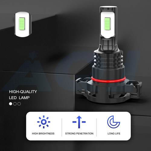 For 2014 2015 GMC Sierra 1500 LED Headlight Hi/Lo + Fog Light Bulbs Combo Blue - Picture 13 of 21
