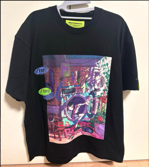 ずとまよ　HP TOP TEE (Black) Tシャツ　XL ZUTOMAYO Official goods T-shirt KKB LongTee HP TOP TEE HP