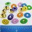 thumbnail 4  - 18 Easter Eyelets Eggs 6 Bright Clrs 3/16&#034; Cardmaking Scrapbooking Paper Crafts