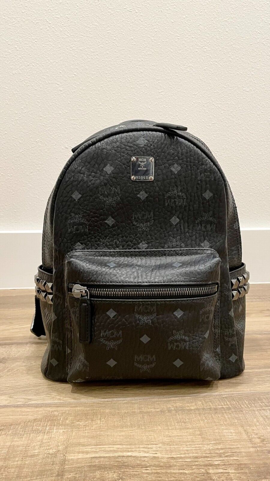 small black mcm bag