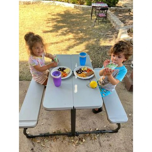 Kids Dining Table Play Craft Toddler Playroom Folding Arts Desk Multipurpose New - Picture 9 of 24