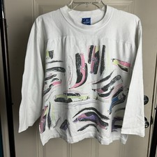 Vintage 1980s Ocean Pacific kids shirt fits adult cropped medium surfing 1987