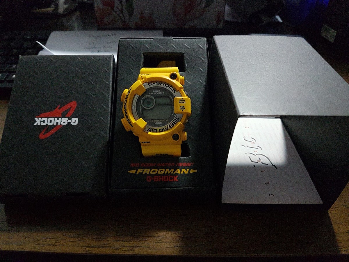 Casio G-SHOCK Frogman Men in Yellow DW-8250Y-9T Vintage NIB with
