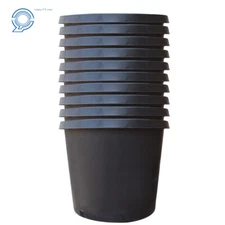 15 Gallon New Plastic Nursery Pots Heavy Duty Garden Plant Nutrition Pot 10Pcs